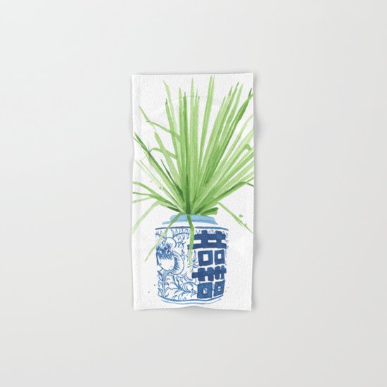 Ginger Jar + Fan Palm Hand & Bath Towel