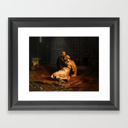 Vivid Retro - Ivan the Terrible and His Son Ivan Framed Art Print