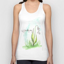 Journal Entry: Lily of the Valley Unisex Tank Top