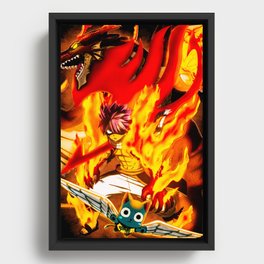 Natsu Fairytail's Fire DragonSlayer Framed Canvas
