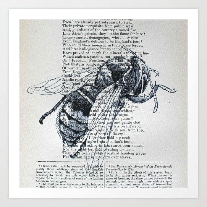 Honey, My Honeybee Art Print by crowbiz | Society6