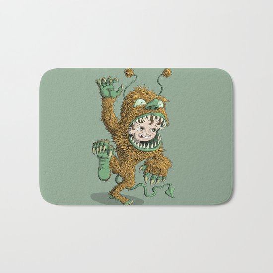 Monster Inside Bath Mat