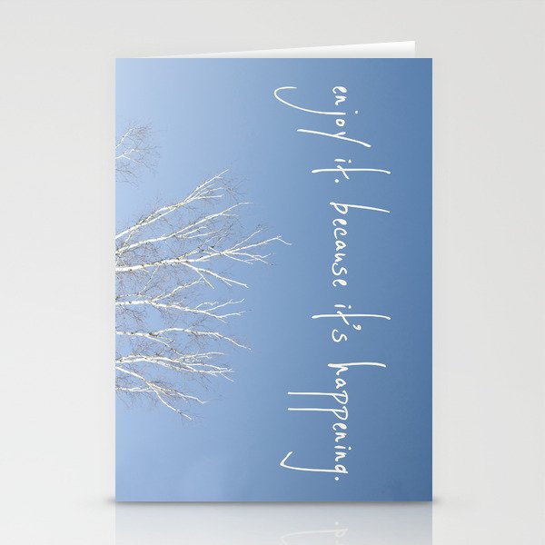 perks of being a wallflower - life is happening Stationery Cards