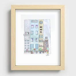 City Life Is A Colorful Life Recessed Framed Print