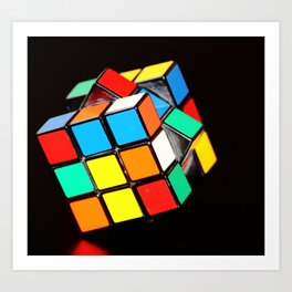 Rubik's cube Art Print