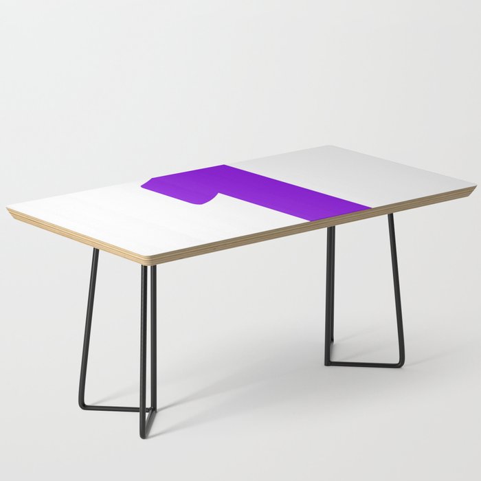 1 (Violet & White Number) Coffee Table