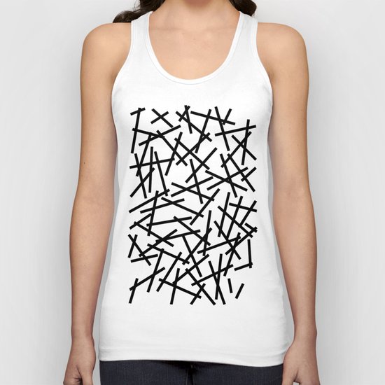 Kerpluk Black on White Unisex Tank Top