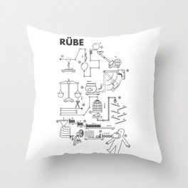 Rube Throw Pillow