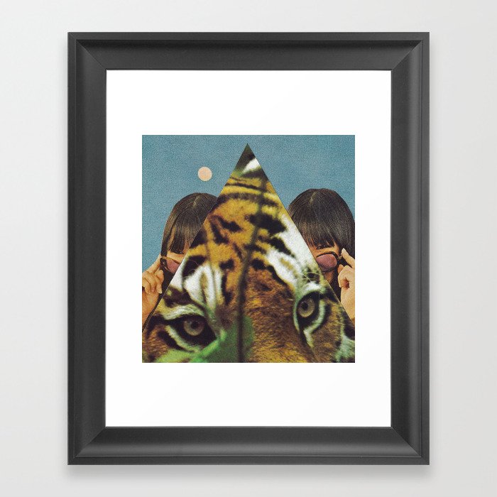 Tiger's EYE Framed Art Print