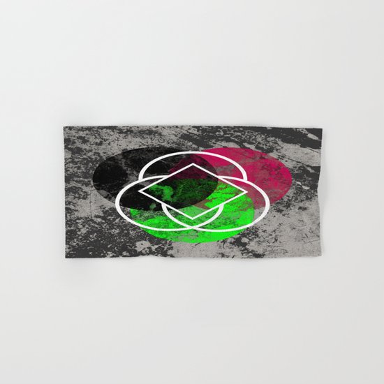 Textured Trio - Abstract, Geometric, Textured Artwork Hand & Bath Towel