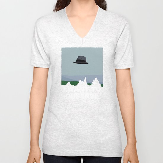 I Want to Observe Unisex V-Neck