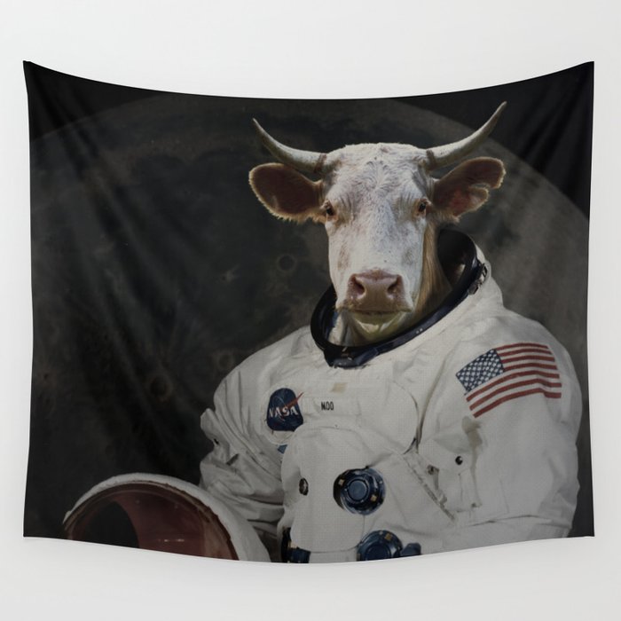 The Cow That Jumped Over the MOOn Wall Tapestry