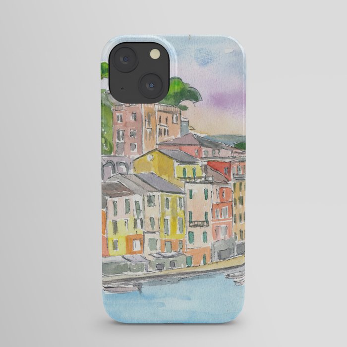 Portofino Ligure Dream Seafront View iPhone Case