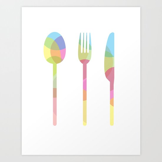 LET'S EAT Art Print