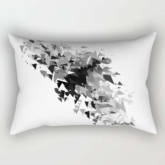 Triangles flow Rectangular Pillow