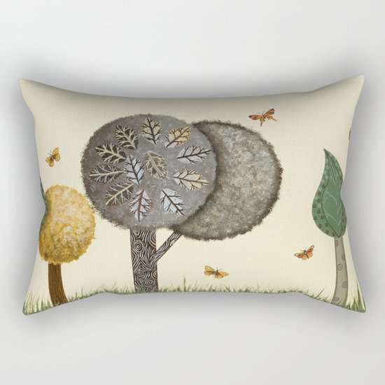 Autumn Butterflies Rectangular Pillow