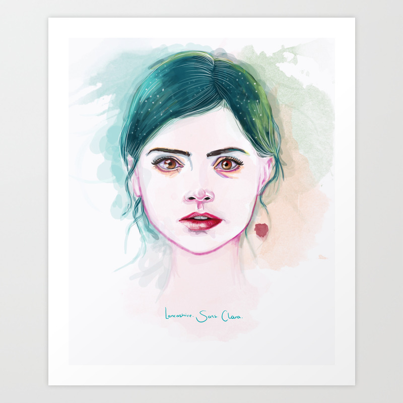 Clara Oswald Art Print By Thewinterlight Society6 High quality clara oswald art gifts and merchandise. clara oswald art print by thewinterlight