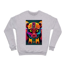 Mayan Panther Crewneck Sweatshirt