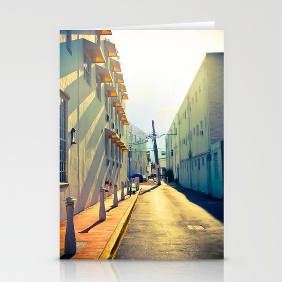 South Beach Sunrise Stationery Cards