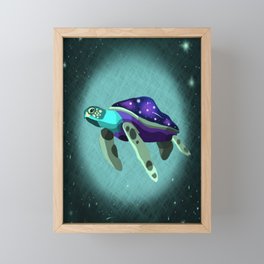 Space Turtle  Framed Mini Art Print