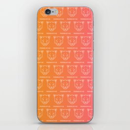 P22 Mountain Lion Pink & Orange Wrapping Paper iPhone Skin