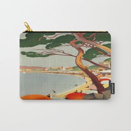 Vintage poster - Cote D'Azur, France Carry-All Pouch | Retro, Tourism, Vacation, Cool, Coast, France, Travel, Colorful, European, Painting 