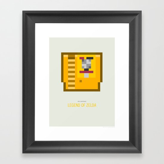 Legend of Zelda Cartridge Framed Art Print