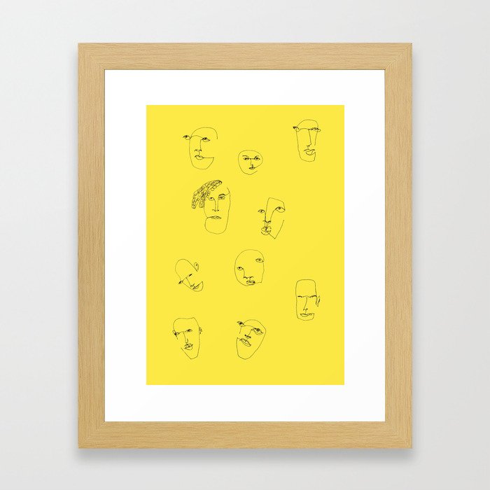 Feeling yellow Framed Art Print