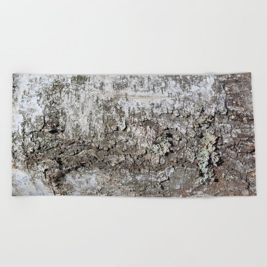 Tree Bark Beach Towel