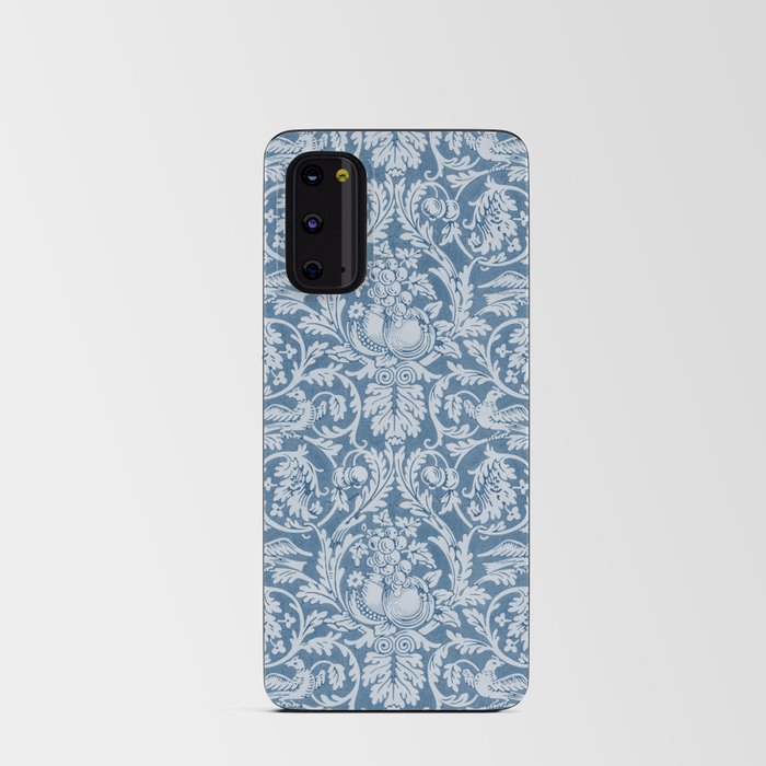 Queen Anne - Original Dove Blue William Morris Damask Pattern Android Card Case