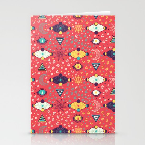 Cosmos Pattern Stationery Cards