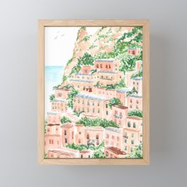 An Italian Shore Framed Mini Art Print