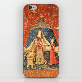 Lady and The Unicorn Medieval Tapestry iPhone Skin