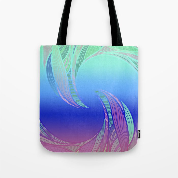 Ying Yang Rainbow Tote Bag