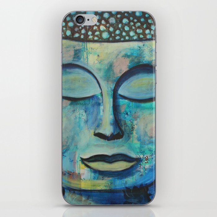 Blue Zen Buddha iPhone Skin