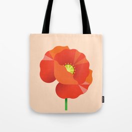 Red Poppy Tote Bag