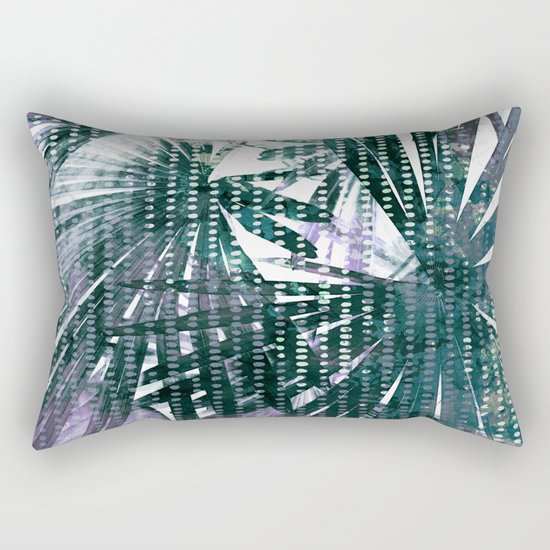 Fan Palms Theme Rectangular Pillow