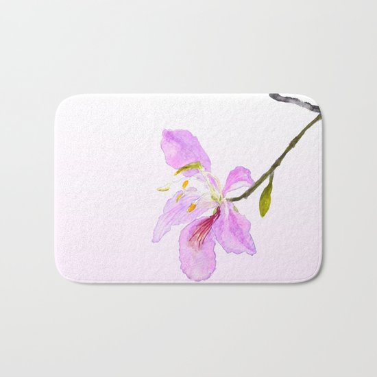 purple Buahinia Bath Mat