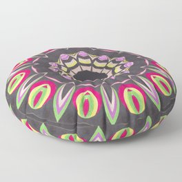 Contrast Red and Black Spinner Floor Pillow Contrast Red and Black Spinner Floor Pillow