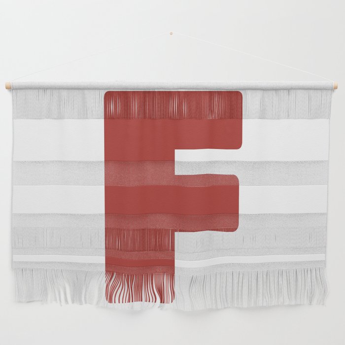 F (Maroon & White Letter) Wall Hanging