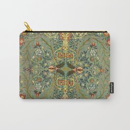 William Morris Antique Acanthus Floral Carry-All Pouch | Pattern, Painting, Arts Crafts, Victorian, Botanical, Curtains, Decorative, Floral, Retro, Williammorris 