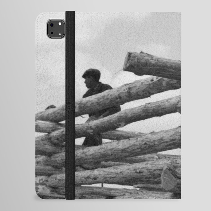 Walker Evans, Log Construction iPad Folio Case