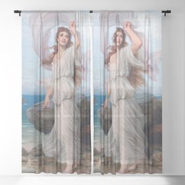 Miranda - Thomas Francis Dicksee  Sheer Curtain