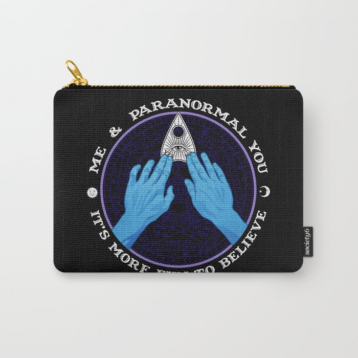 Me & Paranormal You - James Roper Design - Ouija (white lettering) Carry-All Pouch