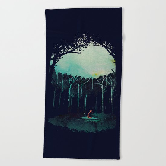 Deep in the forest Beach Towel