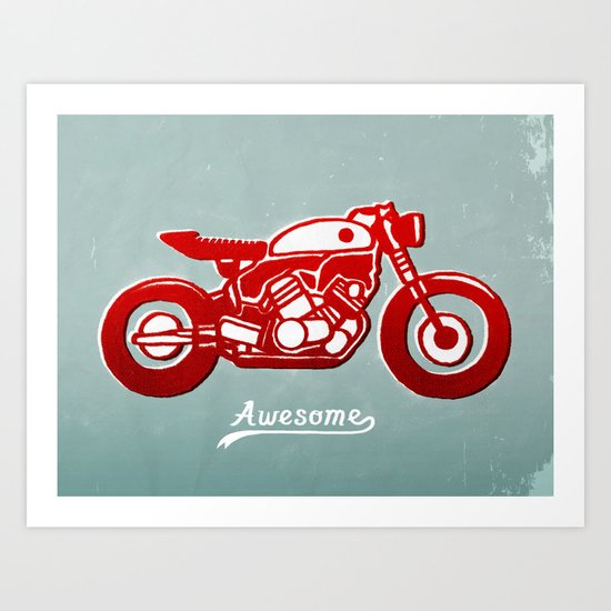 Vintage Bike Art Print