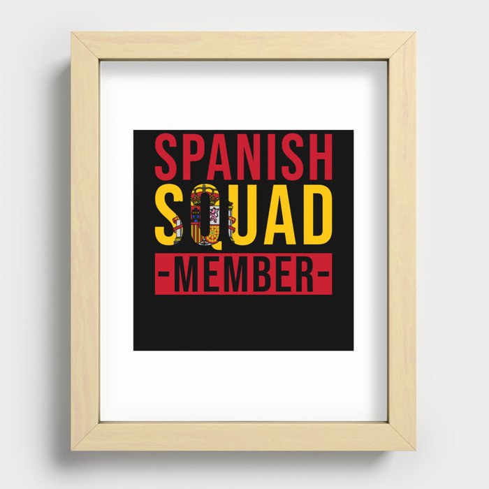 Spanish Squad Member Recessed Framed Print