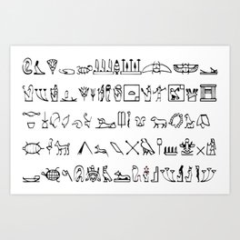 Egypt Art Print | Graphicdesign, Typography, Other, Black and White, Egypt 