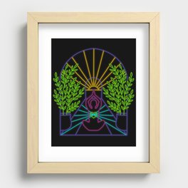 Electric Yogi Recessed Framed Print