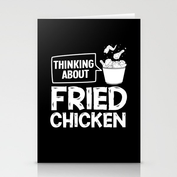 Fried Chicken Wing Recipe Strips Fingers Stationery Cards